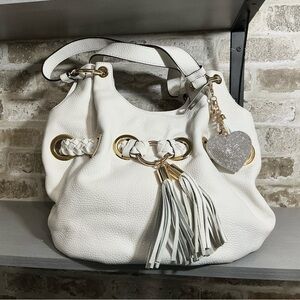 Michael Kors Camden Leather Braided Hobo Shoulder Bag